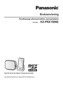 Bruksanvisning Panasonic KX-PRX150NE Trådlös telefon