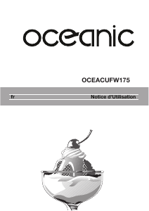 Mode d’emploi Oceanic OCEACUFW175 Congélateur