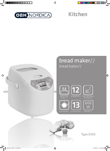 Manual OBH Nordica 6542 Bread Maker