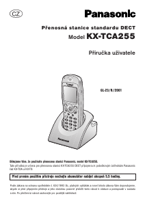 Manuál Panasonic KX-TCA255CE Bezdrátový telefon