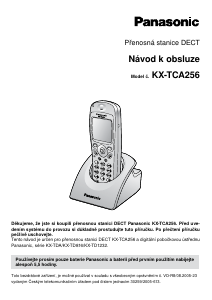 Manuál Panasonic KX-TCA256 Bezdrátový telefon