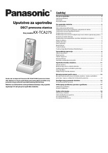 Priručnik Panasonic KX-TCA275 Bežični telefon