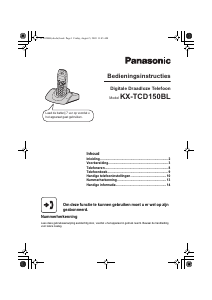 Handleiding Panasonic KX-TCD150BL Draadloze telefoon