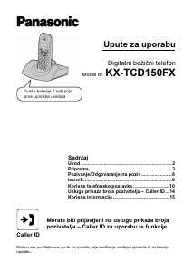 Bedienungsanleitung Panasonic KX-TCD150FX Schnurlose telefon