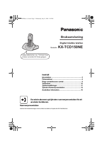 Bruksanvisning Panasonic KX-TCD150NE Trådlös telefon