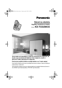 Návod Panasonic KX-TCD200CE Bezdrôtový telefón