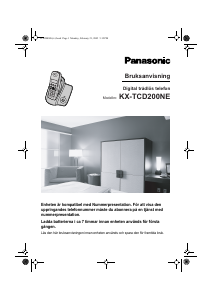 Bruksanvisning Panasonic KX-TCD200NE Trådlös telefon