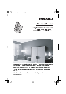 Mode d’emploi Panasonic KX-TCD200SL Téléphone sans fil