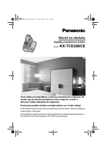Návod Panasonic KX-TCD202CE Bezdrôtový telefón