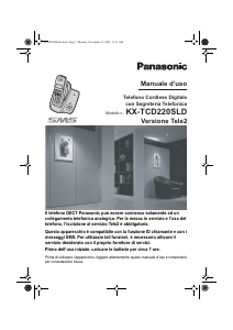 Manuale Panasonic KX-TCD220SLD Telefono senza fili