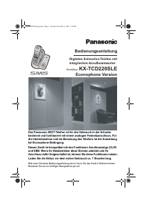 Bedienungsanleitung Panasonic KX-TCD220SLE Schnurlose telefon