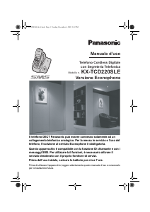Manuale Panasonic KX-TCD220SLE Telefono senza fili