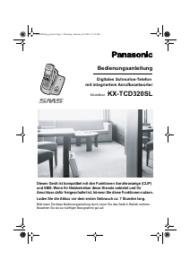 Bedienungsanleitung Panasonic KX-TCD320SL Schnurlose telefon