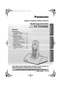 Handleiding Panasonic KX-TCD400 Draadloze telefoon