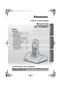 Manuale Panasonic KX-TCD400 Telefono senza fili