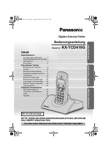 Bedienungsanleitung Panasonic KX-TCD410 Schnurlose telefon