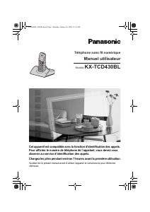 Mode d’emploi Panasonic KX-TCD430 Téléphone sans fil