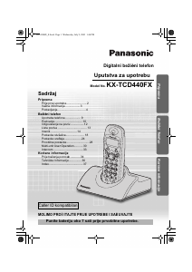 Priručnik Panasonic KX-TCD440FX Bežični telefon