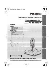 Priručnik Panasonic KX-TCD445FXS Bežični telefon