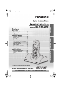 Handleiding Panasonic KX-TCD455 Draadloze telefoon