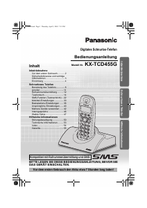 Bedienungsanleitung Panasonic KX-TCD455 Schnurlose telefon