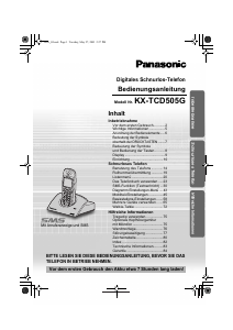 Bedienungsanleitung Panasonic KX-TCD505 Schnurlose telefon