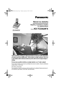 Návod Panasonic KX-TCD820FX Bezdrôtový telefón