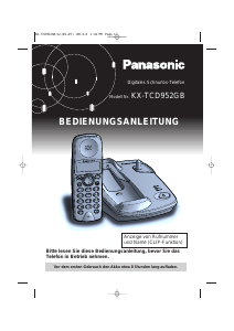 Bedienungsanleitung Panasonic KX-TCD952 Schnurlose telefon