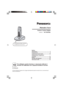 Manuale Panasonic KX-TG1070SL Telefono senza fili