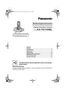 Handleiding Panasonic KX-TG1100BL Draadloze telefoon
