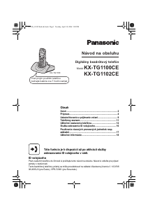 Návod Panasonic KX-TG1102CE Bezdrôtový telefón