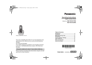 Handleiding Panasonic KX-TG1311FX Draadloze telefoon