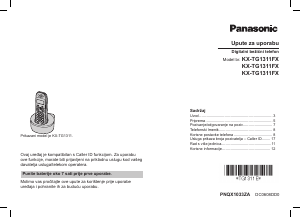 Priručnik Panasonic KX-TG1311FX Bežični telefon