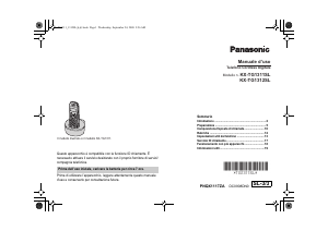 Manuale Panasonic KX-TG1312SL Telefono senza fili