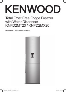 Manual Kenwood KNFD2MT20 Fridge-Freezer
