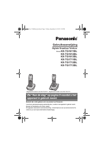 Handleiding Panasonic KX-TG1613BL Draadloze telefoon