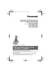 Manual Panasonic KX-TG2511SP Telefone sem fio