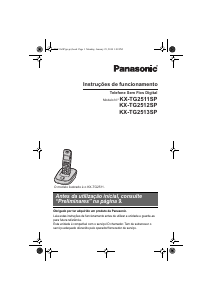 Manual Panasonic KX-TG2512SP Telefone sem fio