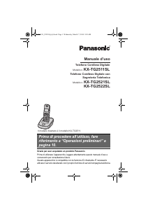 Manuale Panasonic KX-TG2521SL Telefono senza fili