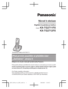 Manuál Panasonic KX-TG2711FX Bezdrátový telefon