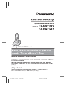Rokasgrāmata Panasonic KX-TG2711FX Bezvadu tālrunis