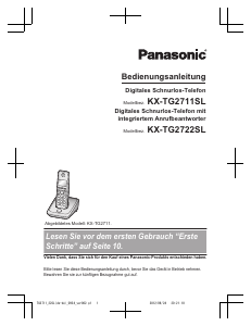 Bedienungsanleitung Panasonic KX-TG2711SL Schnurlose telefon