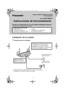 Manual de uso Panasonic KX-TG5471 Teléfono inalámbrico