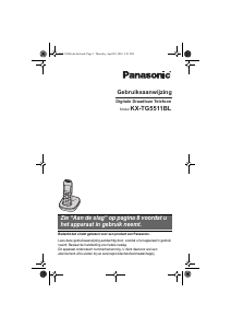 Handleiding Panasonic KX-TG5511BL Draadloze telefoon