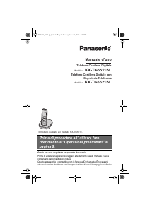Manuale Panasonic KX-TG5511SL Telefono senza fili