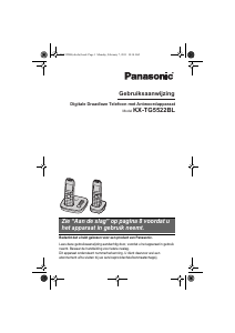 Handleiding Panasonic KX-TG5522BL Draadloze telefoon