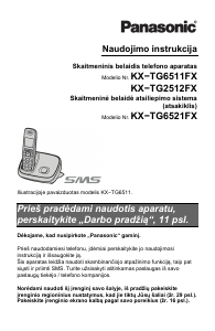 Vadovas Panasonic KX-TG6511FX Belaidis telefonas