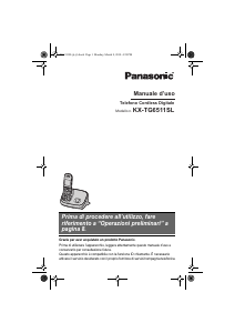 Manuale Panasonic KX-TG6511SL Telefono senza fili