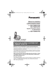Návod Panasonic KX-TG6512FX Bezdrôtový telefón