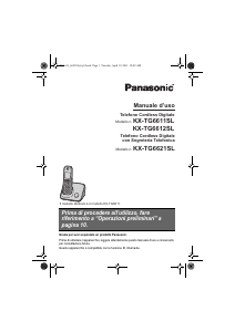 Manuale Panasonic KX-TG6611SL Telefono senza fili